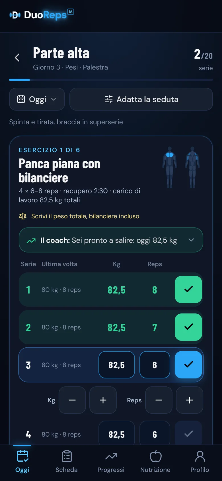 Ogni serie con un tocco
