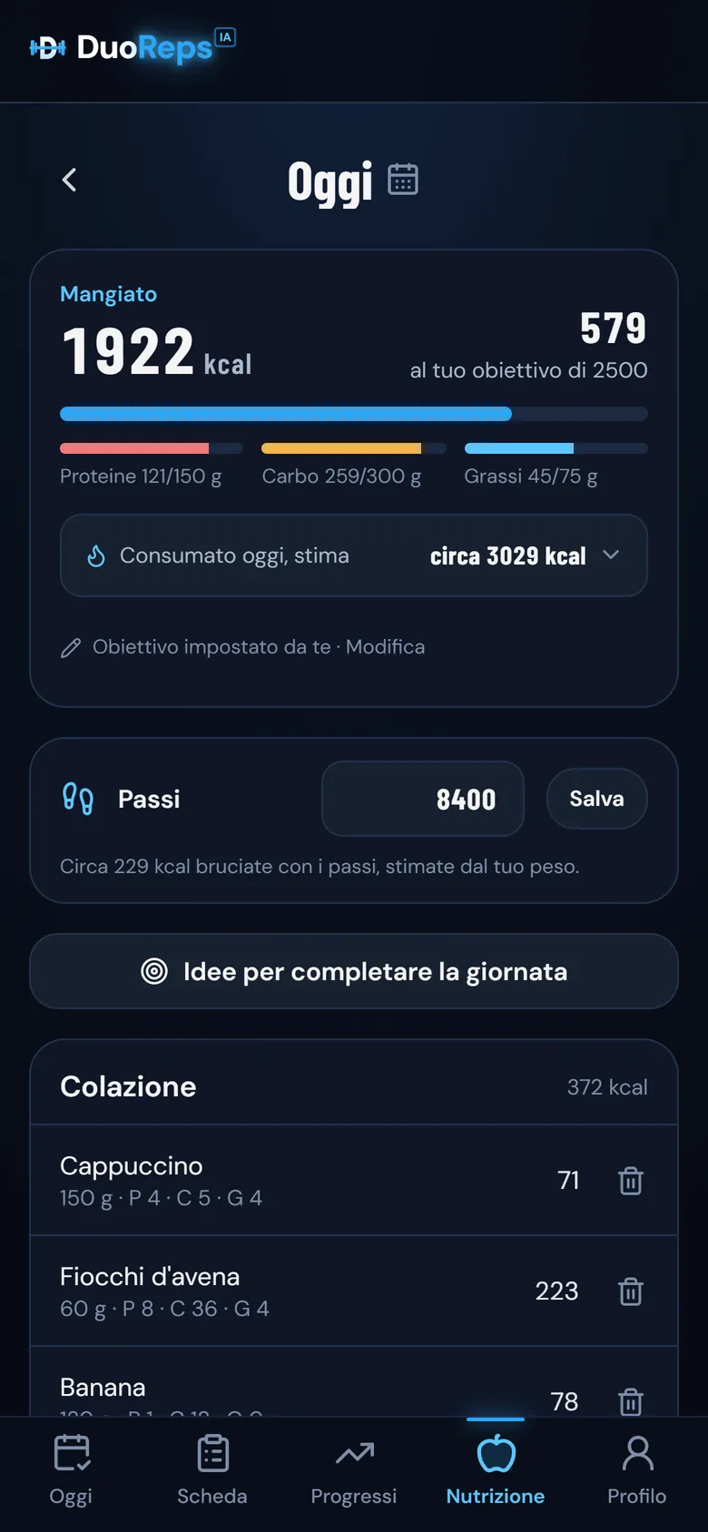Il diario di oggi